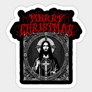 Black Metal Jesus - Christmas Sticker